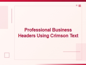 Crimson Text for Professional Business Headers